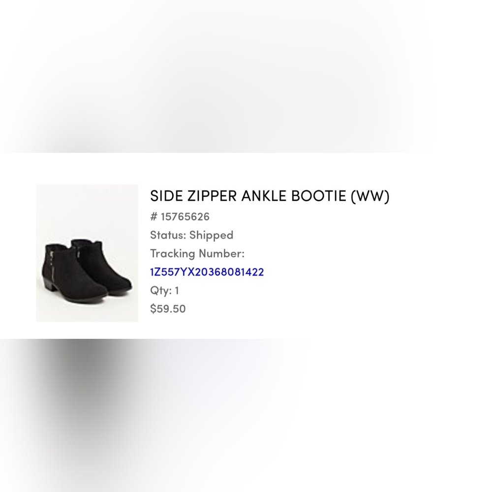 Torrid Ankle Bootie Black 8.5 Wide Width